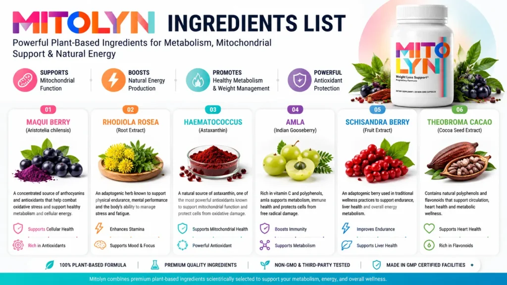 Mitolyn Ingredients List