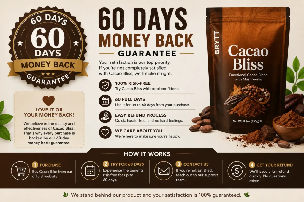 Cacao Bliss Money back Guarantee