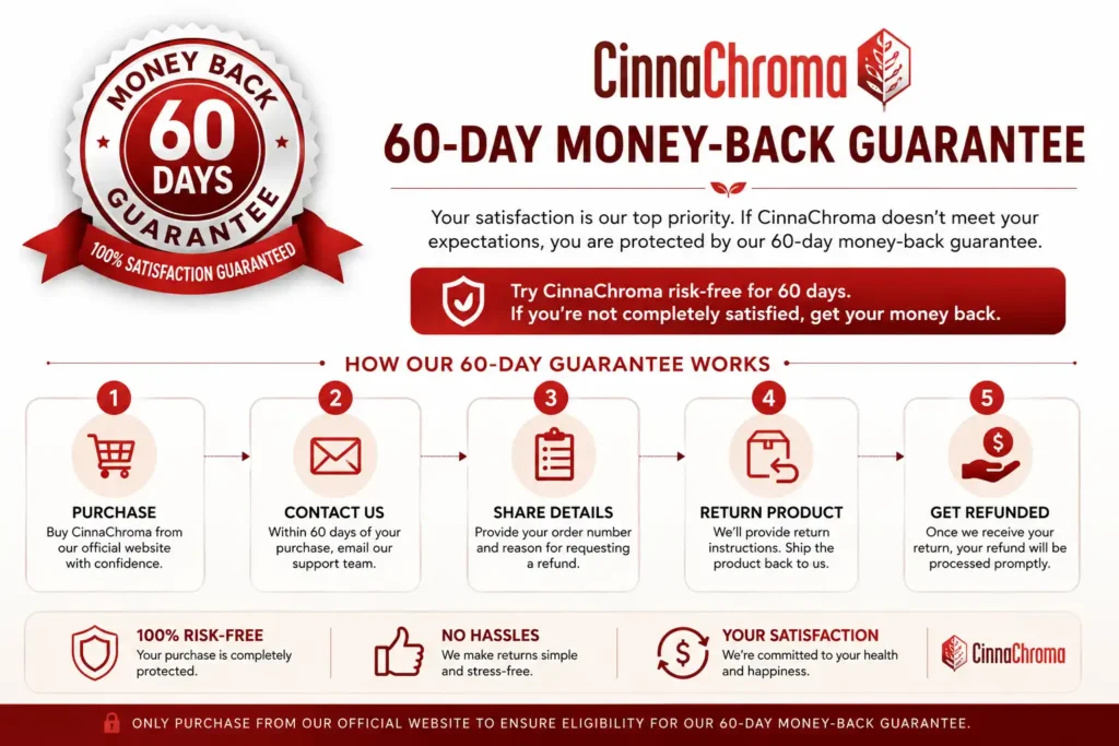 CinnaChroma Money Back Guarantee