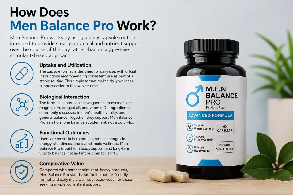 How Does Men Balance Pro Work