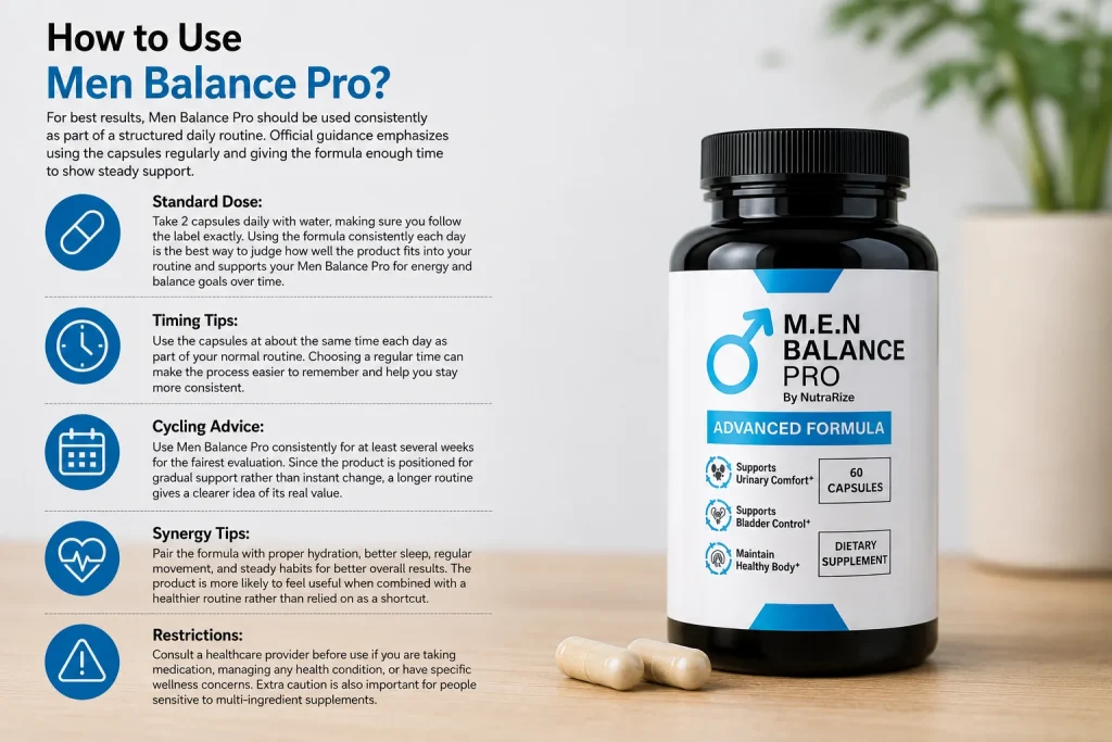 How to Use Men Balance Pro