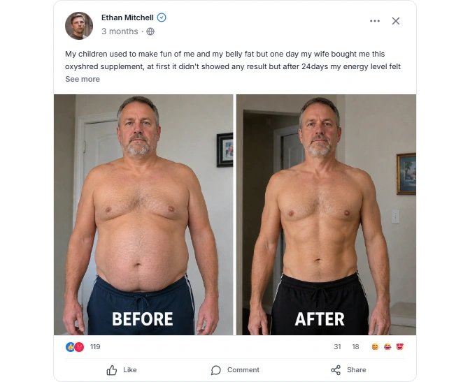 Oxyshred Before and After