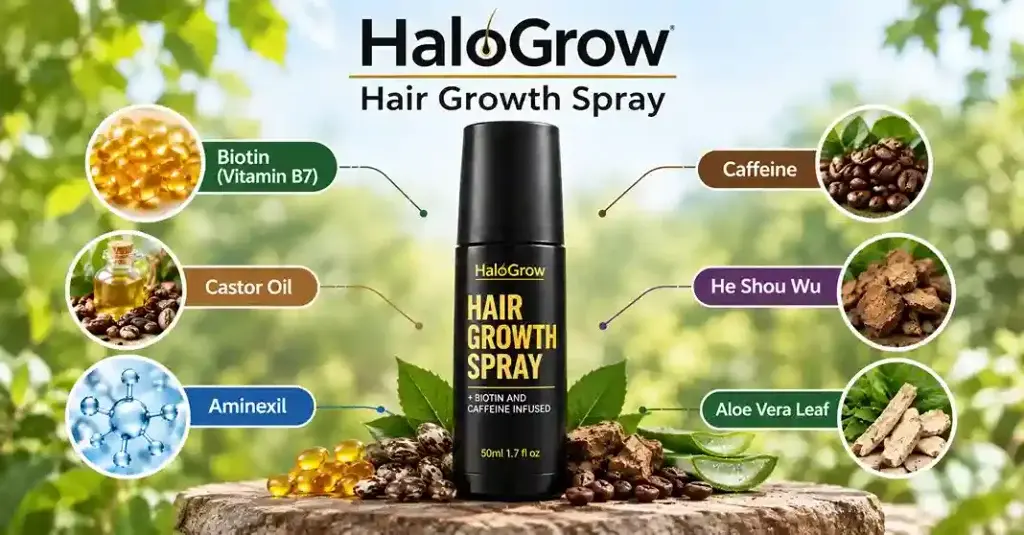 HaloGrow Hair Spray Ingredients