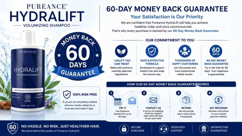 Pureance Hydralift Money Back Guarantee