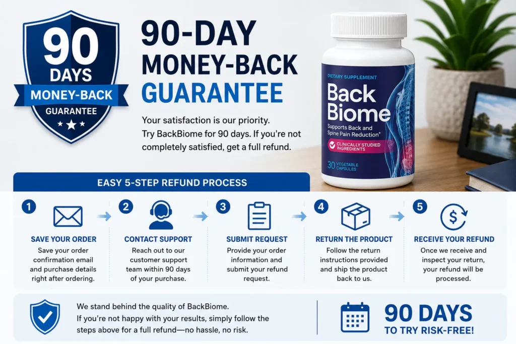 BackBiome Money Back Guarantee