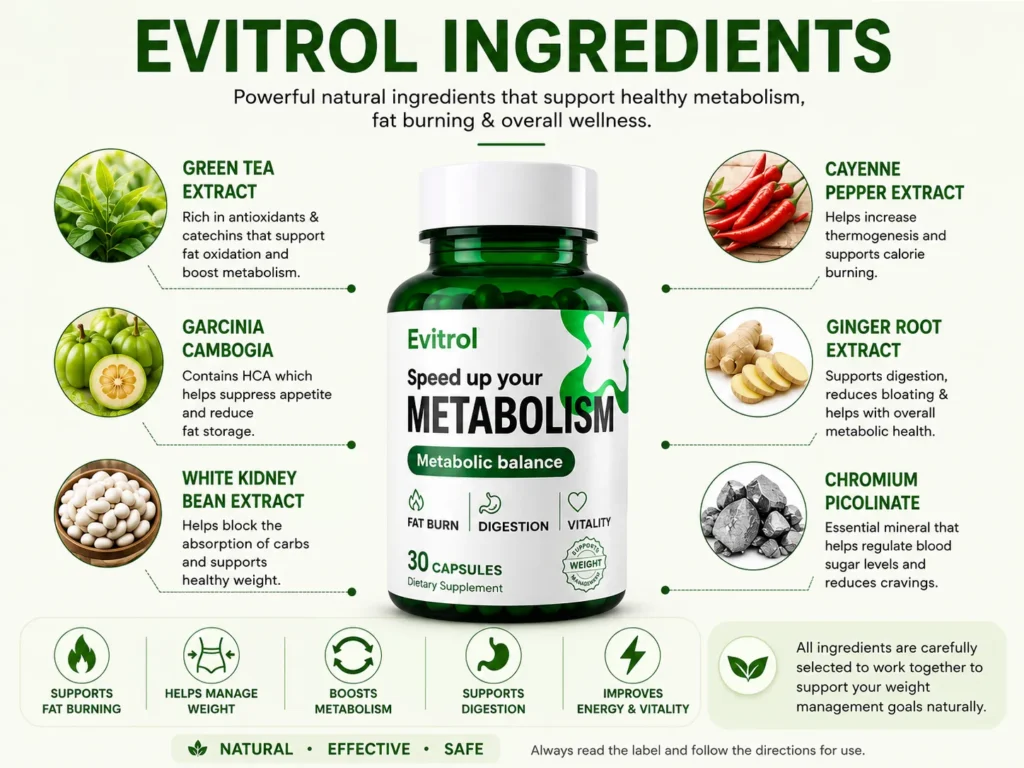Evitrol Ingredients
