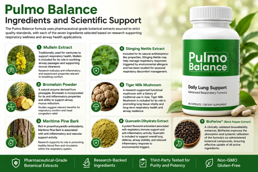 Pulmo Balance Ingredients and Scientific Support