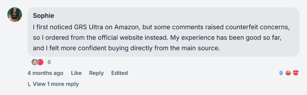 Facebook reviews