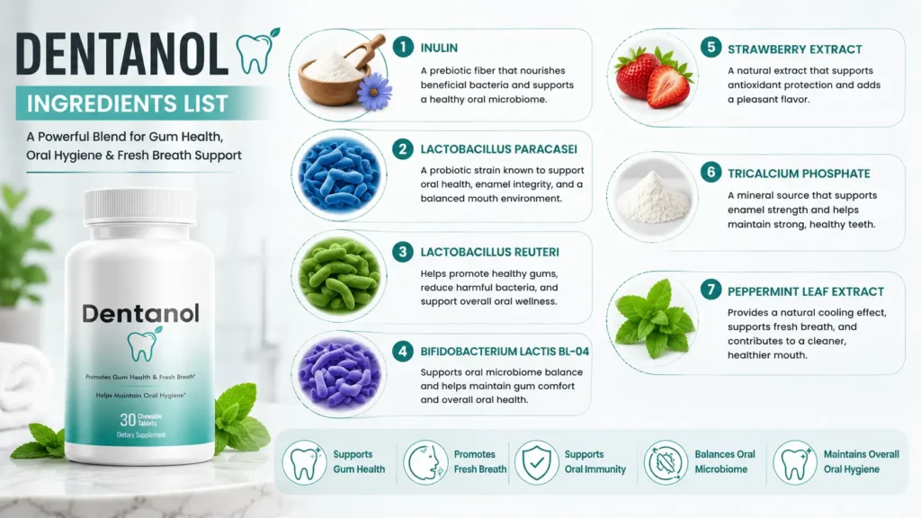 Dentanol Ingredients List