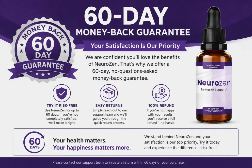 NeuroZen Money Back Guarantee