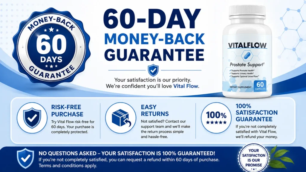 Vital Flow Money Back Guarantee