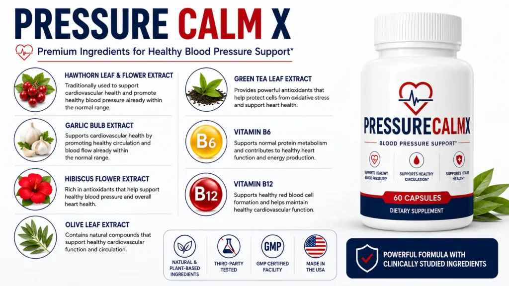 PressureCalmX Ingredients List