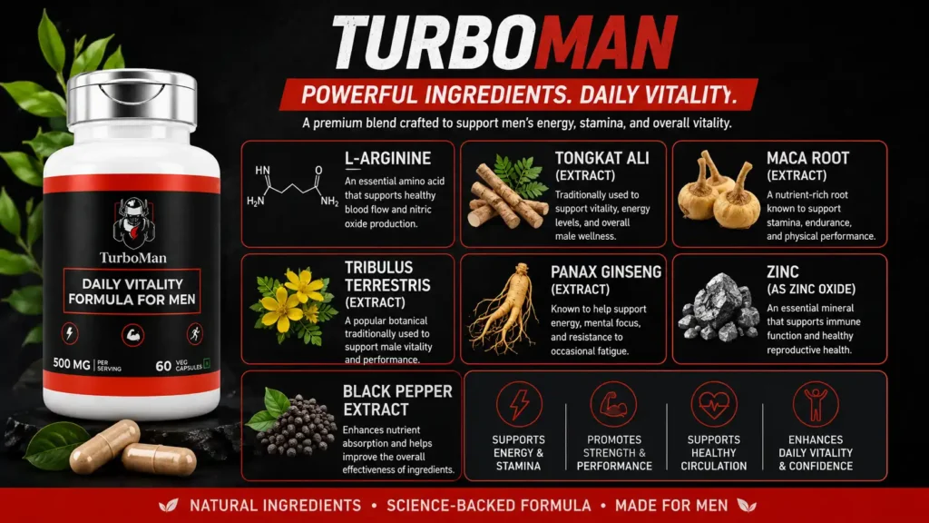 TurboMan Ingredients List