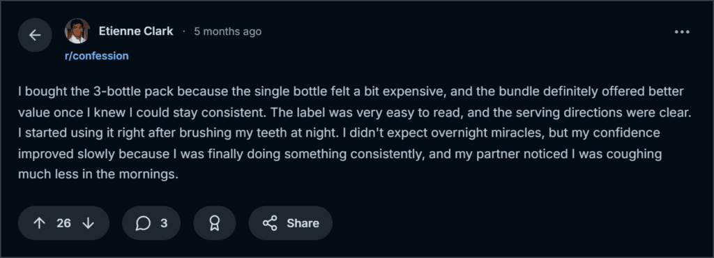 Reddit reviews