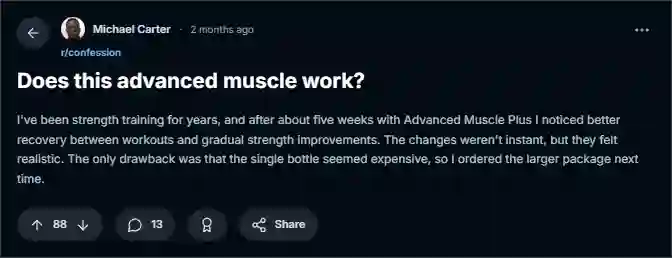 Advanced Muscle Plus Reddit Reviews