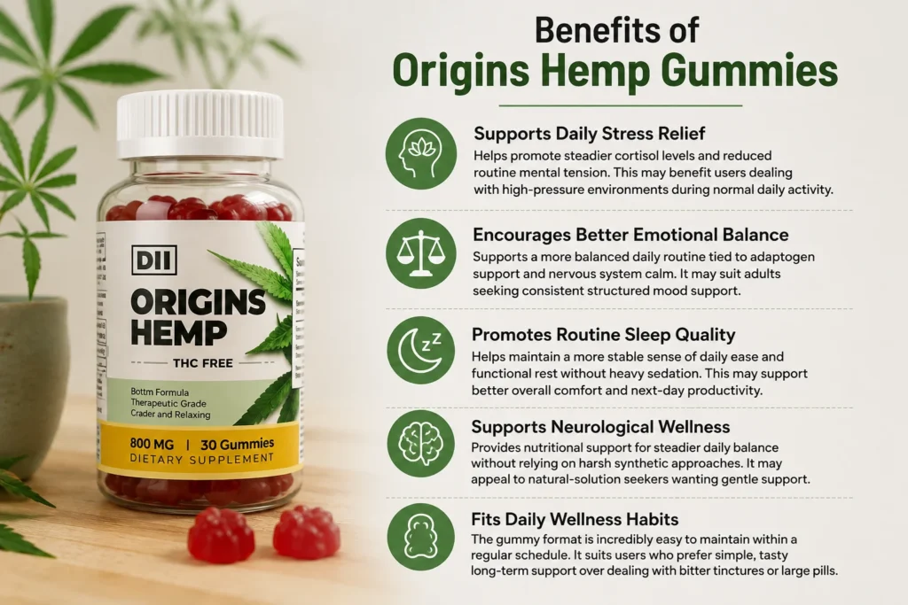 Benefits of Origins Hemp Gummies