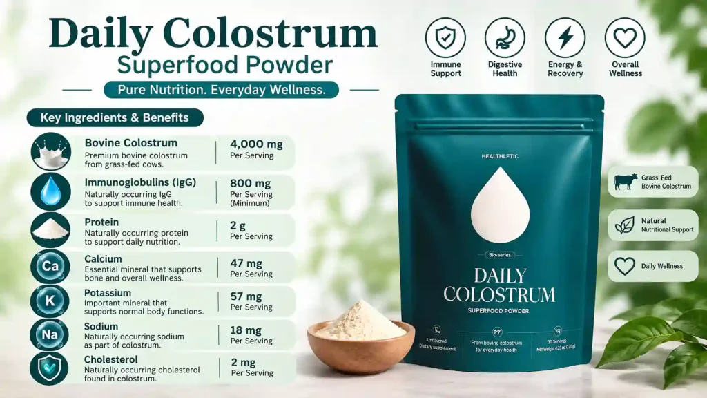 Colostrum Superfood Powder Ingredients List
