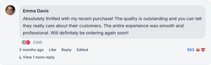 Facebook reviews