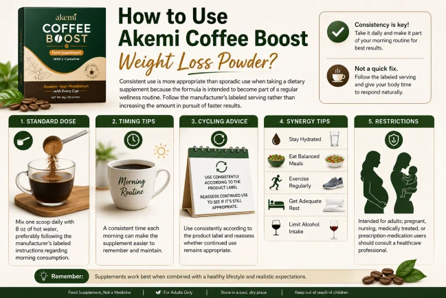 How to Use Akemi Coffee Boost Weight Loss Powder