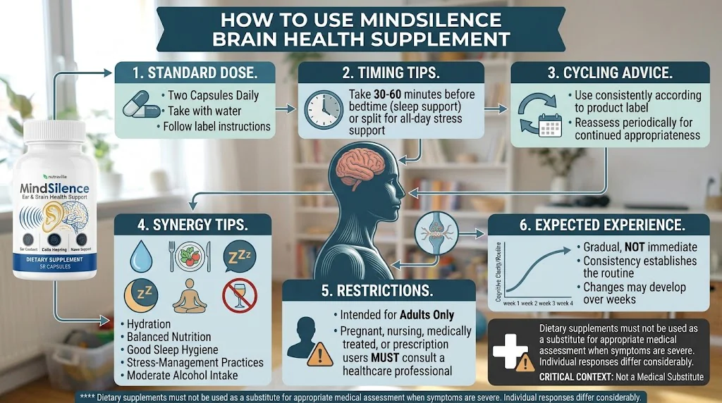 How to Use MindSilence Brain Health Supplement