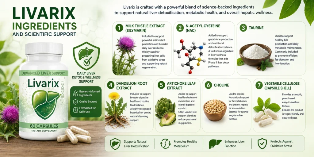 Livarix Ingredients and Scientific Support