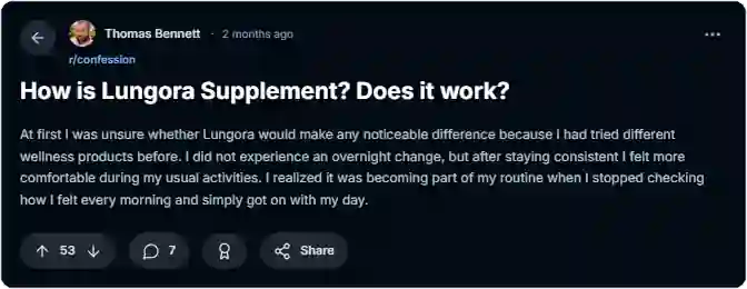 Lungora Reddit Reviews