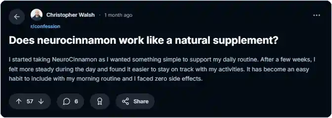 Neuro Cinnamon Reddit Reviews
