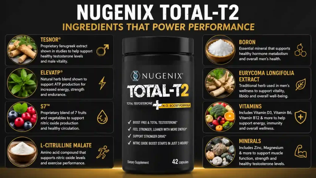 Nugenix Total T2 Ingredients List