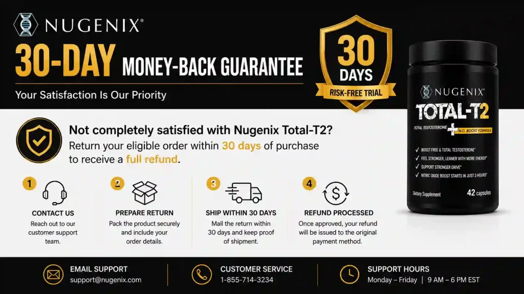 Nugenix Total T2 Refund Policy