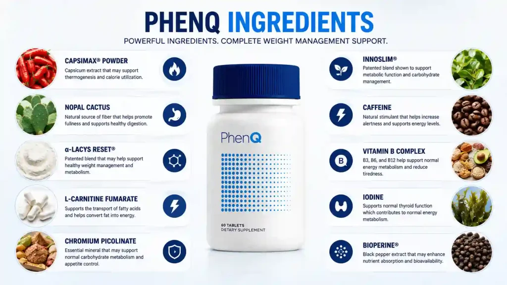 PhenQ Ingredients List