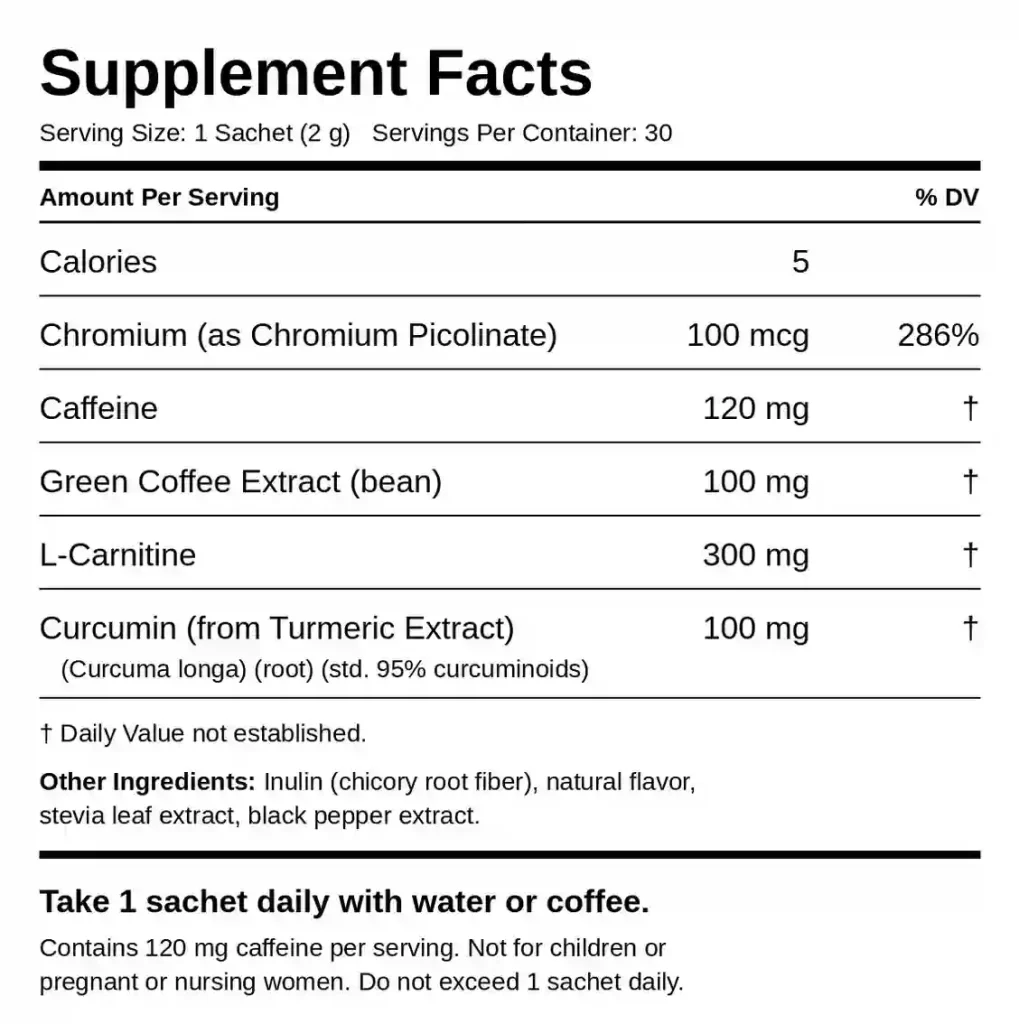 Slimqa Coffee Booster Ingredients List