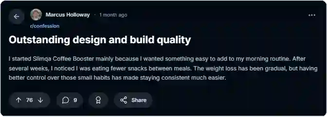 Slimqa Coffee Booster Reddit Reviews