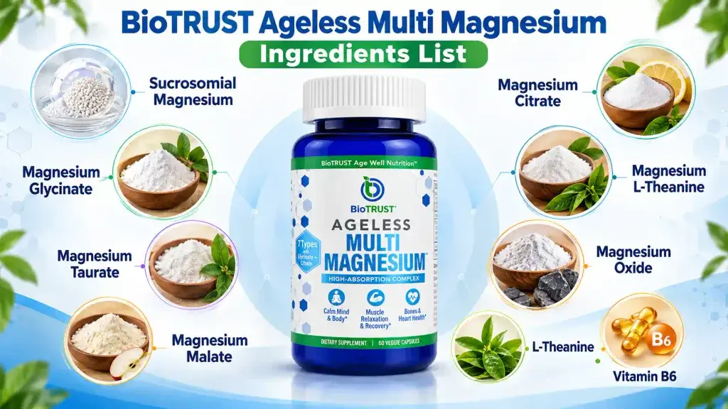 BioTrust Ageless Multi Magnesium Ingredients List