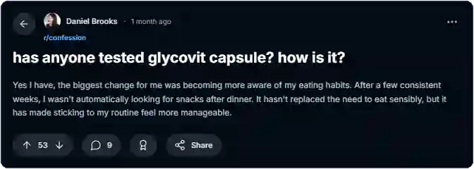 Glycovit Reddit Reviews (1)