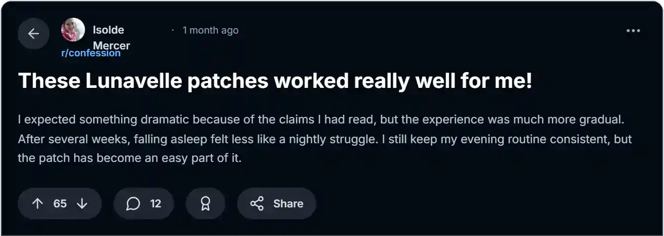 Lunavelle Sleep Patches Reddit Reviews