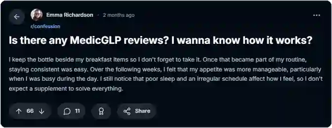 MedicGLP Reddit Reviews