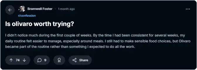 Olivaro Reddit Reviews