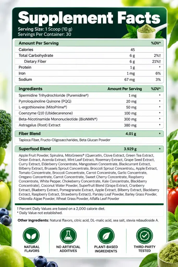 Pep Tonic Ingredients and Scientific Support