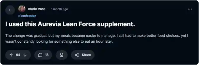 Aurevia Lean Force Reddit Reviews