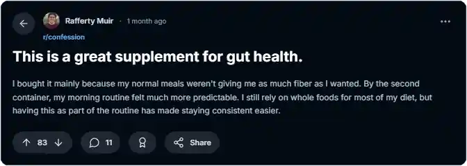 BioTrust Fiber Reddit Reviews (1)