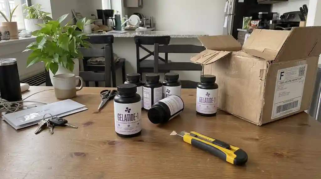 Gelatide capsules customer unboxing