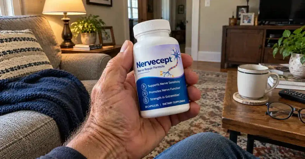 Holding nerve cept bottle