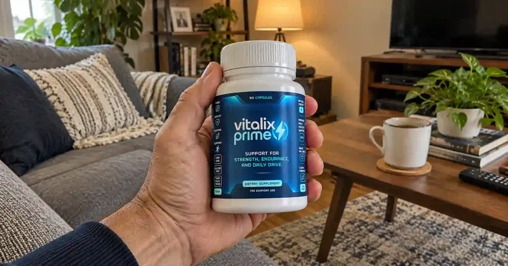 Holding vitali xprime bottle