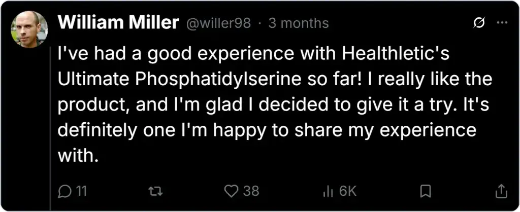 Phosphatidylserine X Reviews