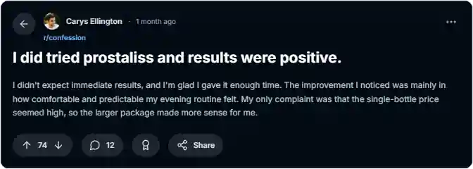 ProstaLiss Reddit Reviews