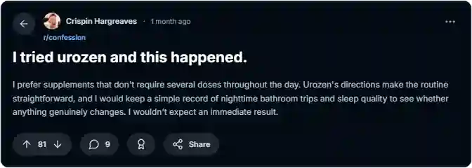Urozen Reddit Reviews