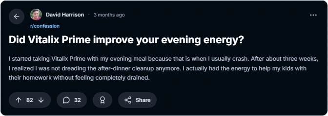VitaliX Prime reddit review