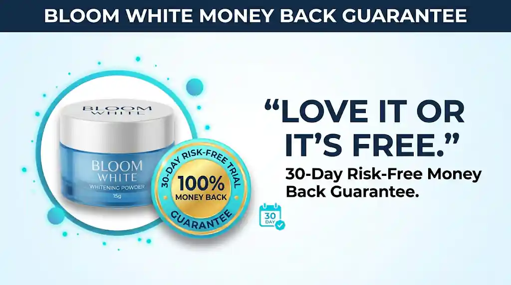 bloom white powder refund policy