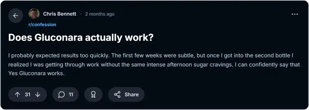 gluconara reviews